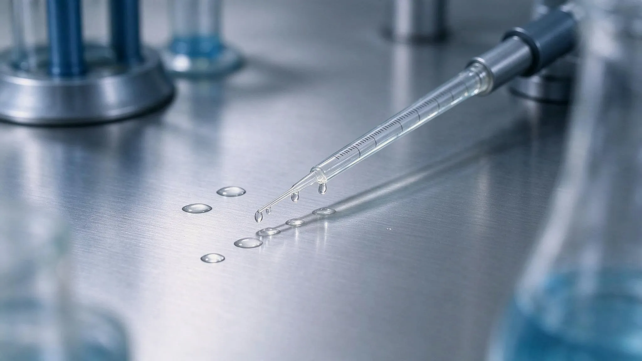 Pharmazeutische Labordiagnostik und Messpipette